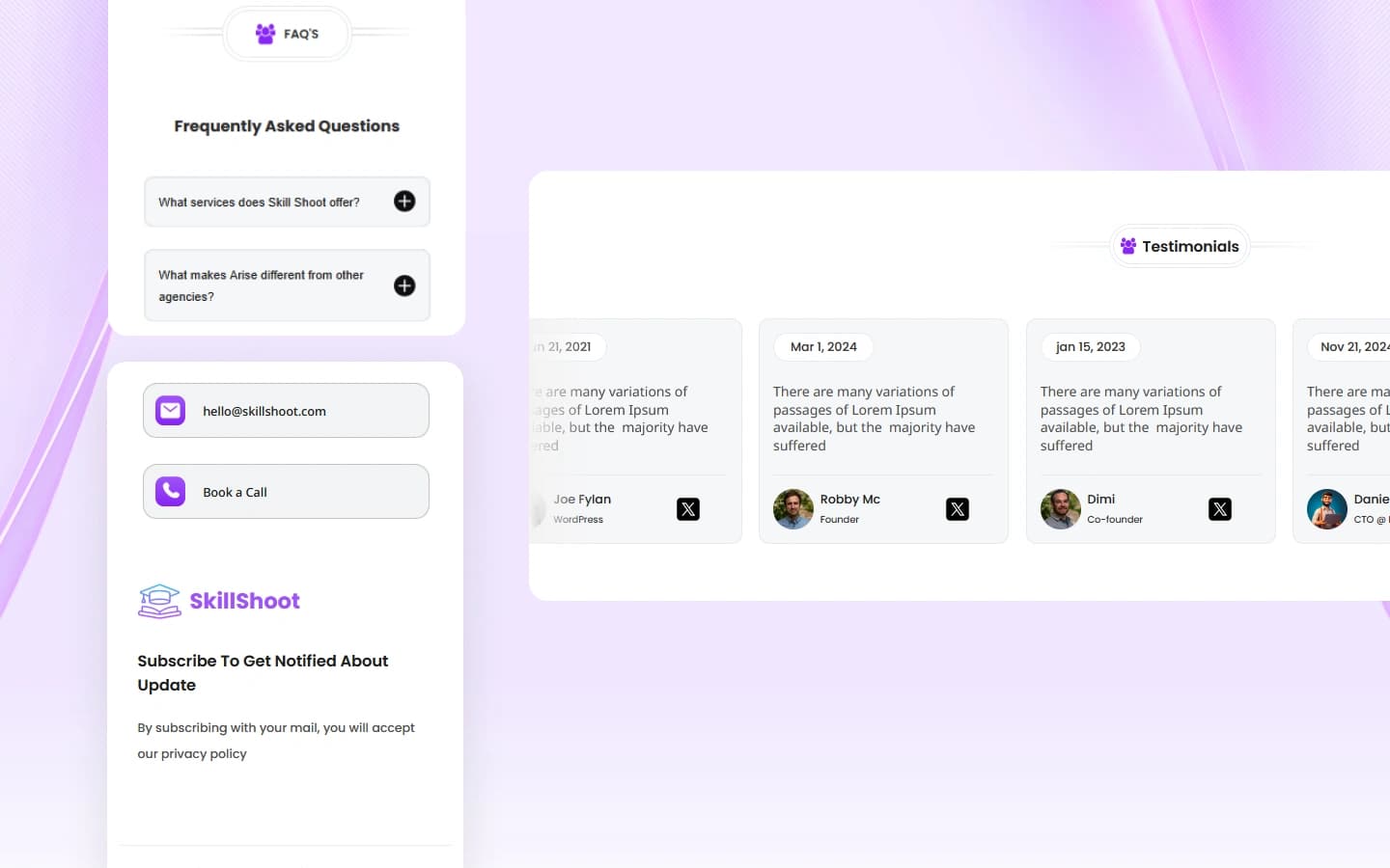 website template